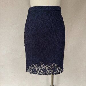 Navy Lace Miniskirt - Joie